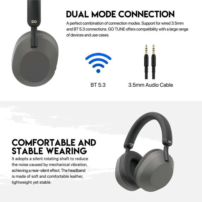 Bluetooth slušalice Fantech GO Tune WH06 bež
