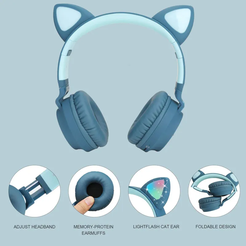 Bluetooth slušalice BT028C (S28) tamno plave