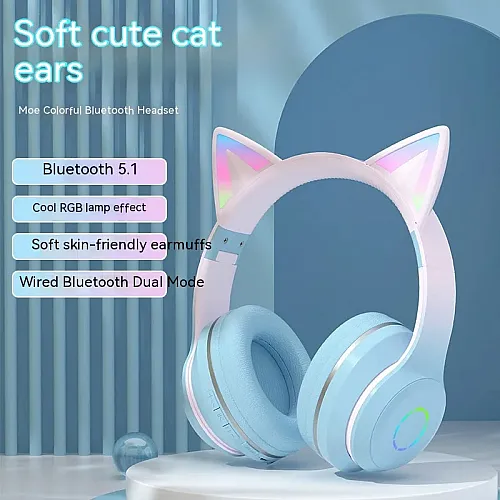 Bluetooth slušalice LED crne