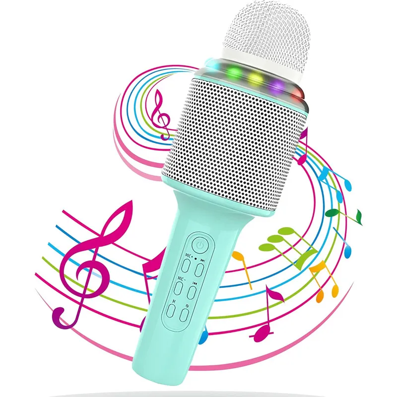 Mikrofon karaoke + zvučnik MKF X3 roze