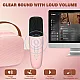 Bluetooth zvučnik karaoke set sa mikrofonom K-1 roze