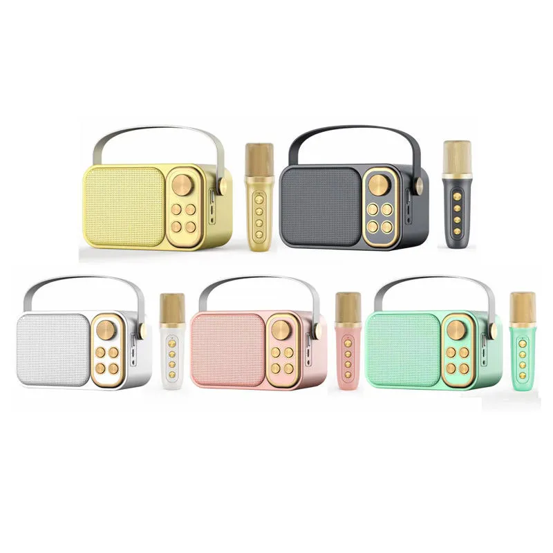 Bluetooth zvučnik karaoke set sa mikrofonom YS-103 beli