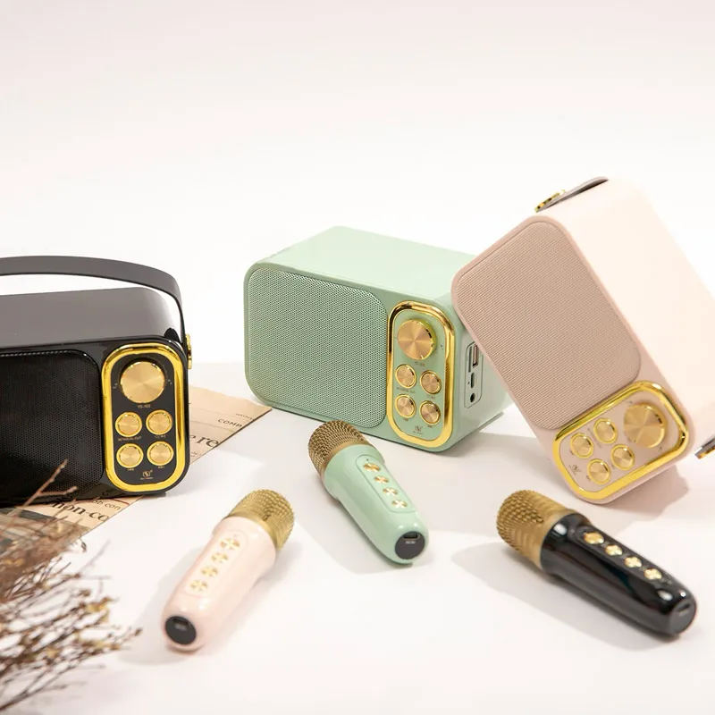 Bluetooth zvučnik karaoke set sa mikrofonom YS-103 beli