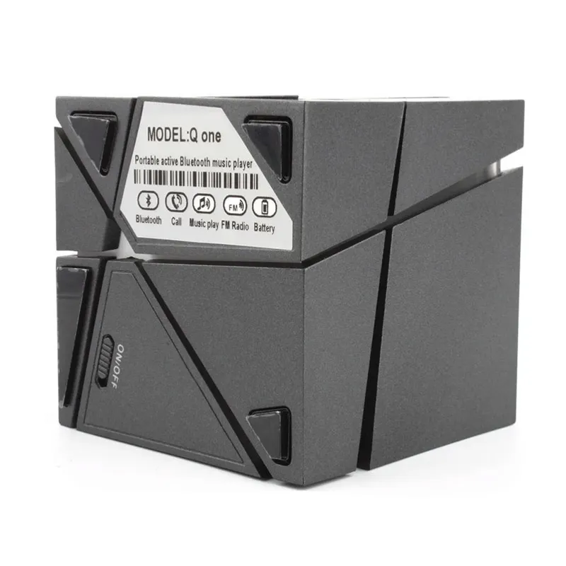 Bluetooth zvučnik LED Magic Cube minI crni