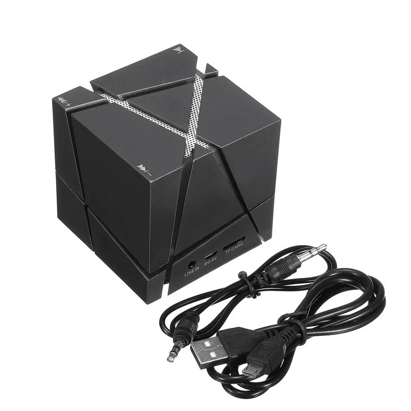Bluetooth zvučnik LED Magic Cube minI crni