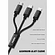 Kabel Remax Gition RC-131 3u1 za iPhone Lightning/ Micro USB/ Type-C crni 1m