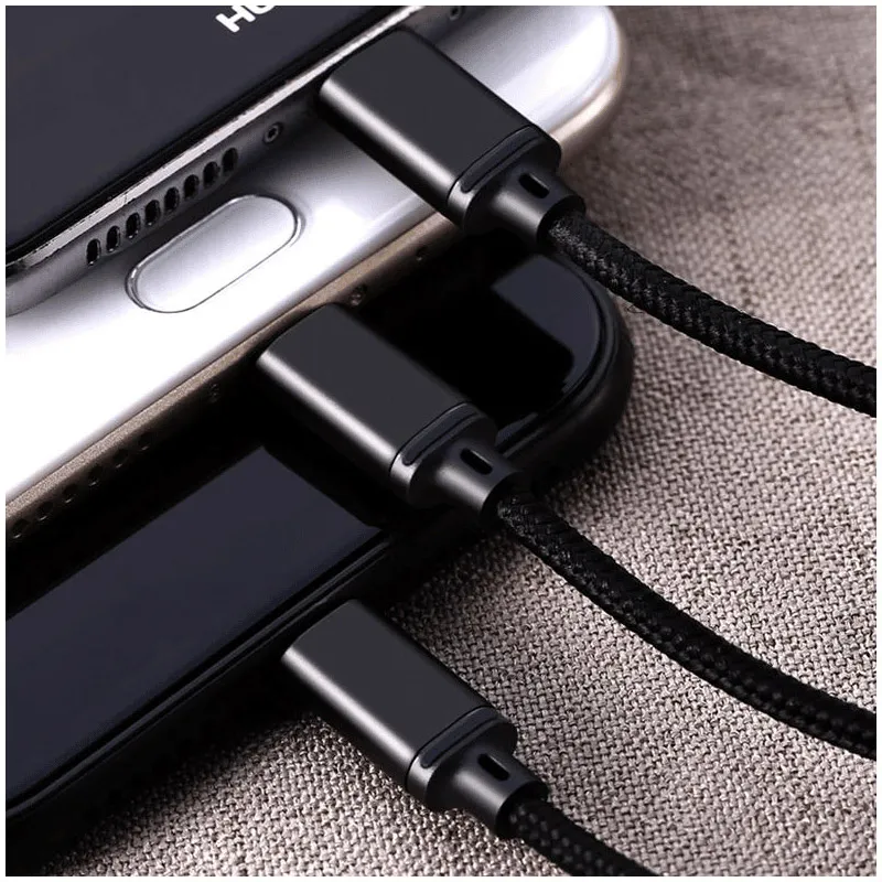 Kabel Remax Gition RC-131 3u1 za iPhone Lightning/ Micro USB/ Type-C crni 1m