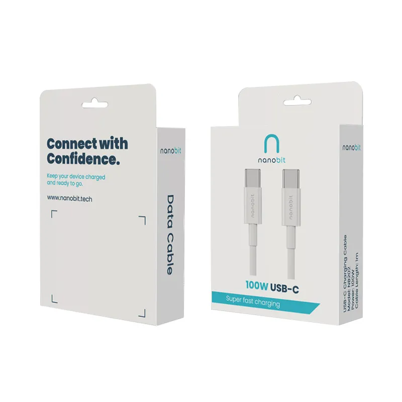 Kabel Nanobit NB202 Type-C na Type-C 100W 1m