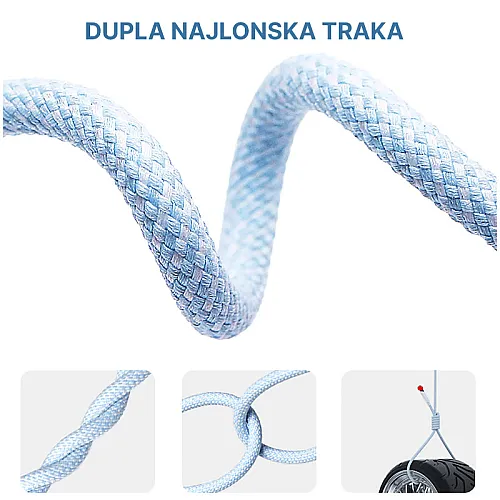 Kabel Braided PD Type-C na Lightning 20W zeleni