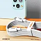 Kabel Moxom MX-CB113 PD 30W na Type-C na iPhone Lightning beli 1m