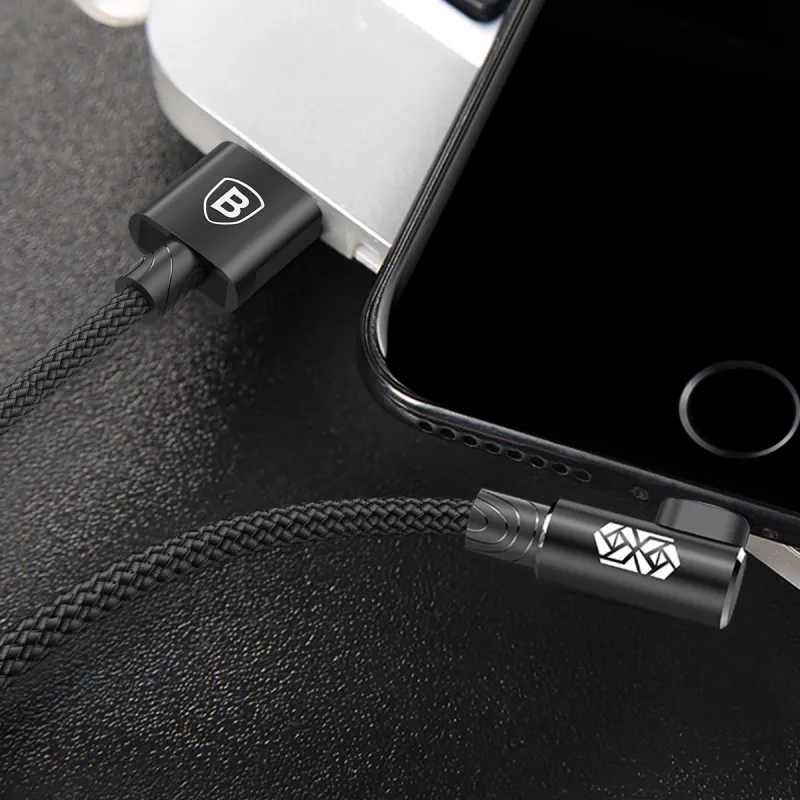 Kabel Baseus MVP Elbow USB iPhone Lightning 1.5A crni 2m