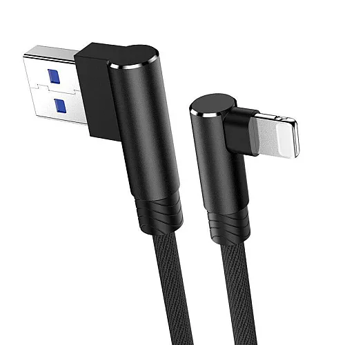 Kabel USB na Lightning Elbow crni 1m