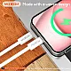 Kabel Moxom LX-CB907 Type-C na Type-C beli 1m