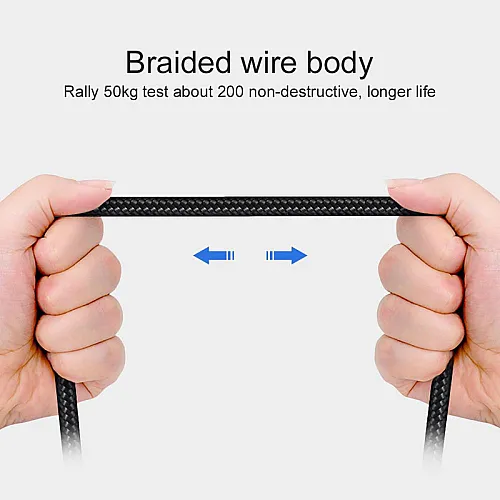 Kabel USB na Type-C Elbow crni 1m